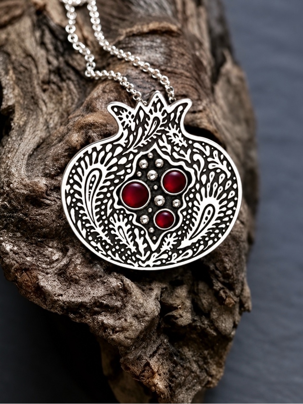Fruit of the Dead~ Pomegranate Persephone Adonis Greek Gods Spinel Seed Necklace - Picture 9 of 9